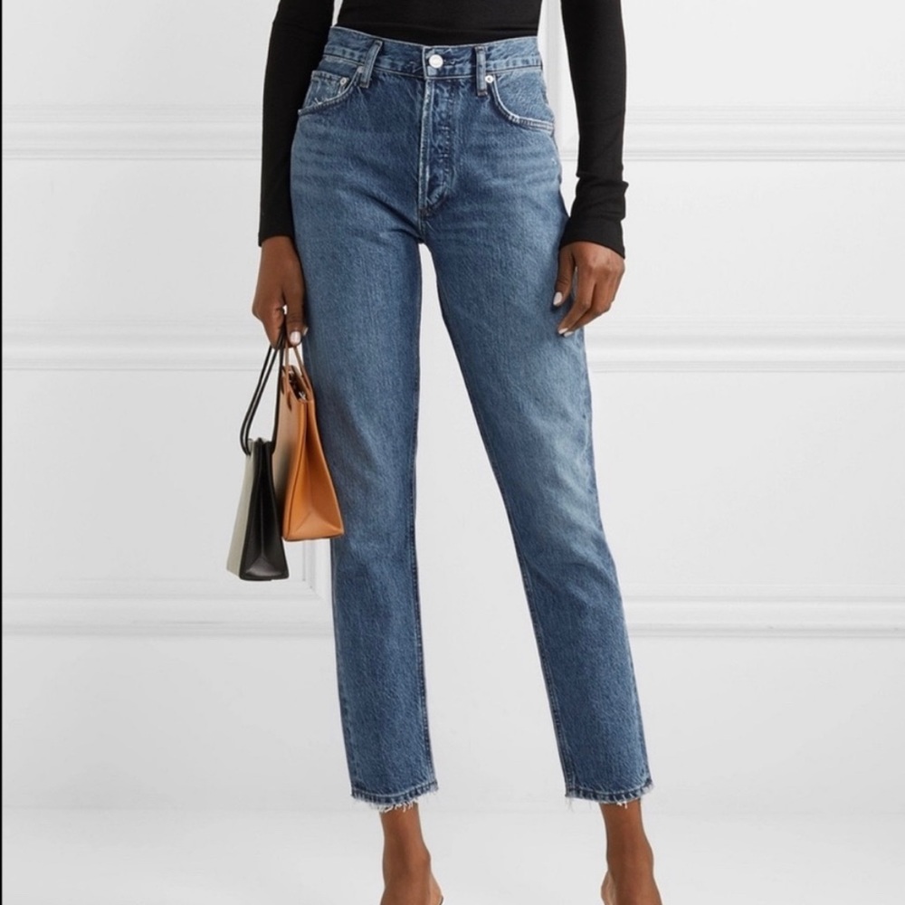 Agolde Jamie slim high rise straight leg jeans size 25